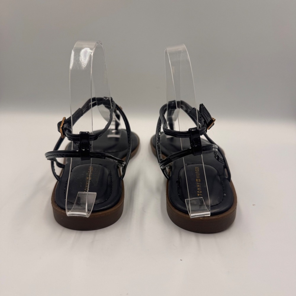NEW Tommy Hilfiger Morina-Z DarkBlue Strappy Thong Sandals Womens 7M TStrap Flat - Picture 8 of 10